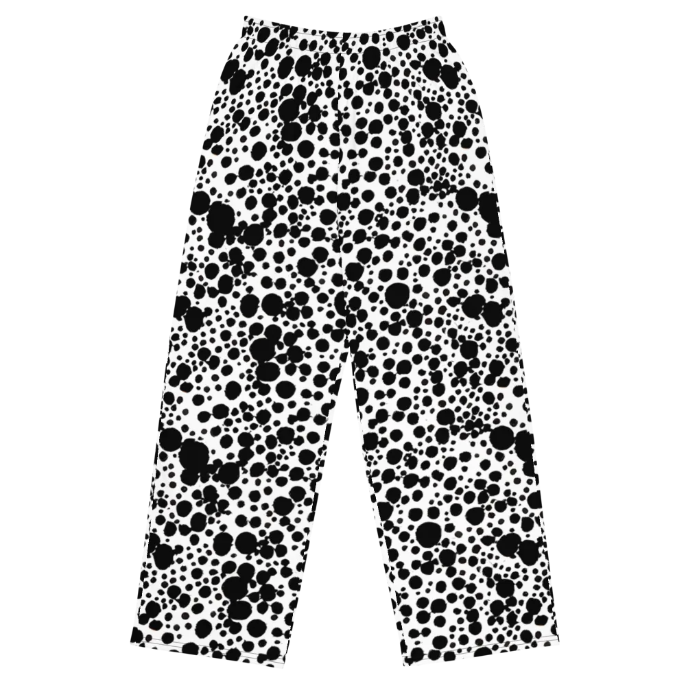 Dappled Shadow Dance on Wide-Leg Pants — Front