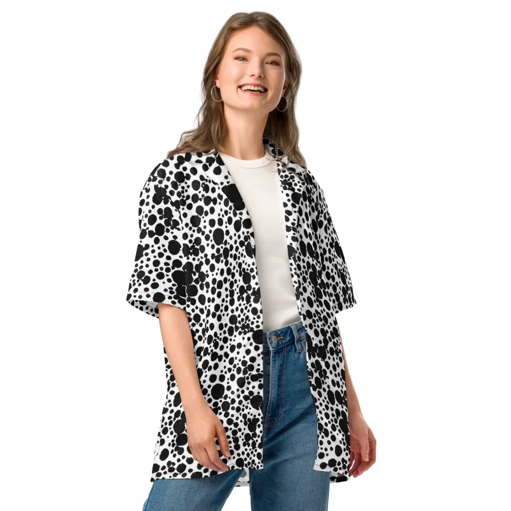 Dappled Shadow Dance on Button Shirt — Front
