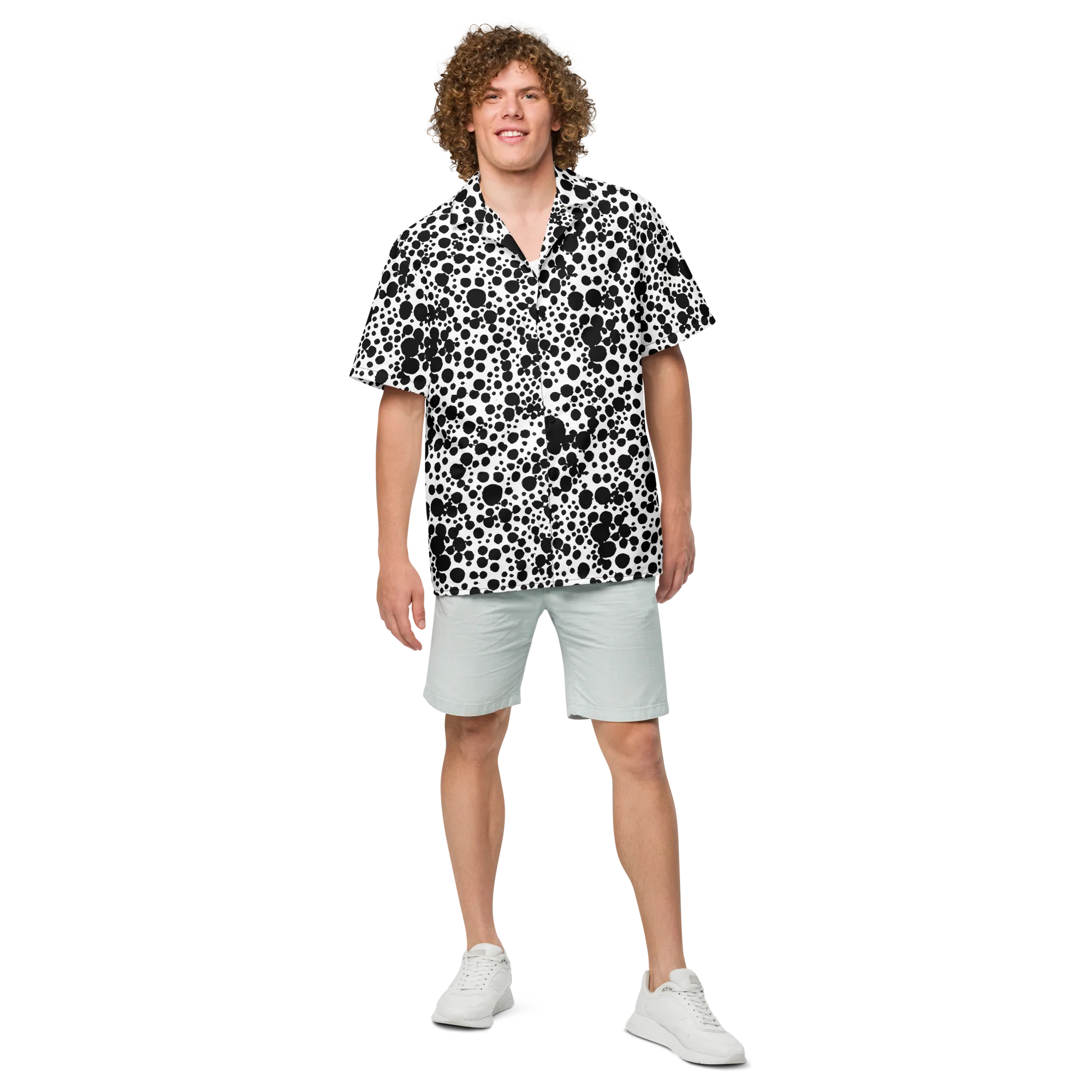 Dappled Shadow Dance on Button Shirt — Front