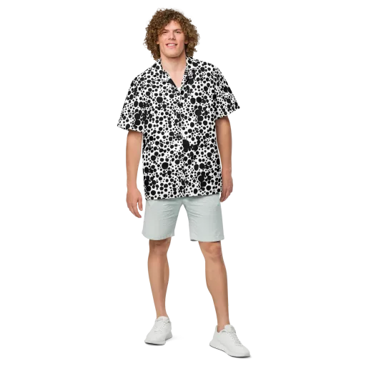 Dappled Shadow Dance on a Button Shirt