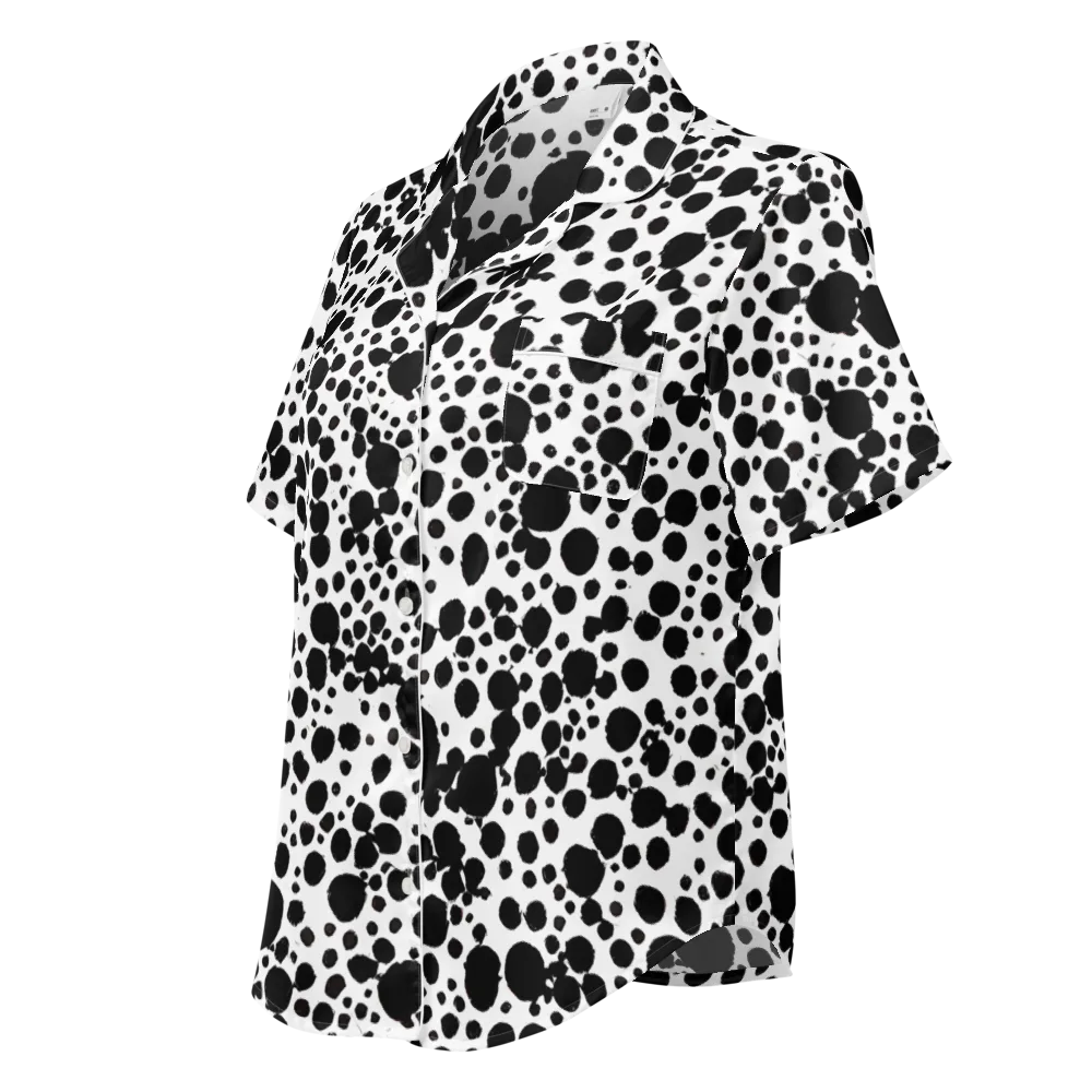 Dappled Shadow Dance on Women's Short Sleeve Pajama Top — Left Front