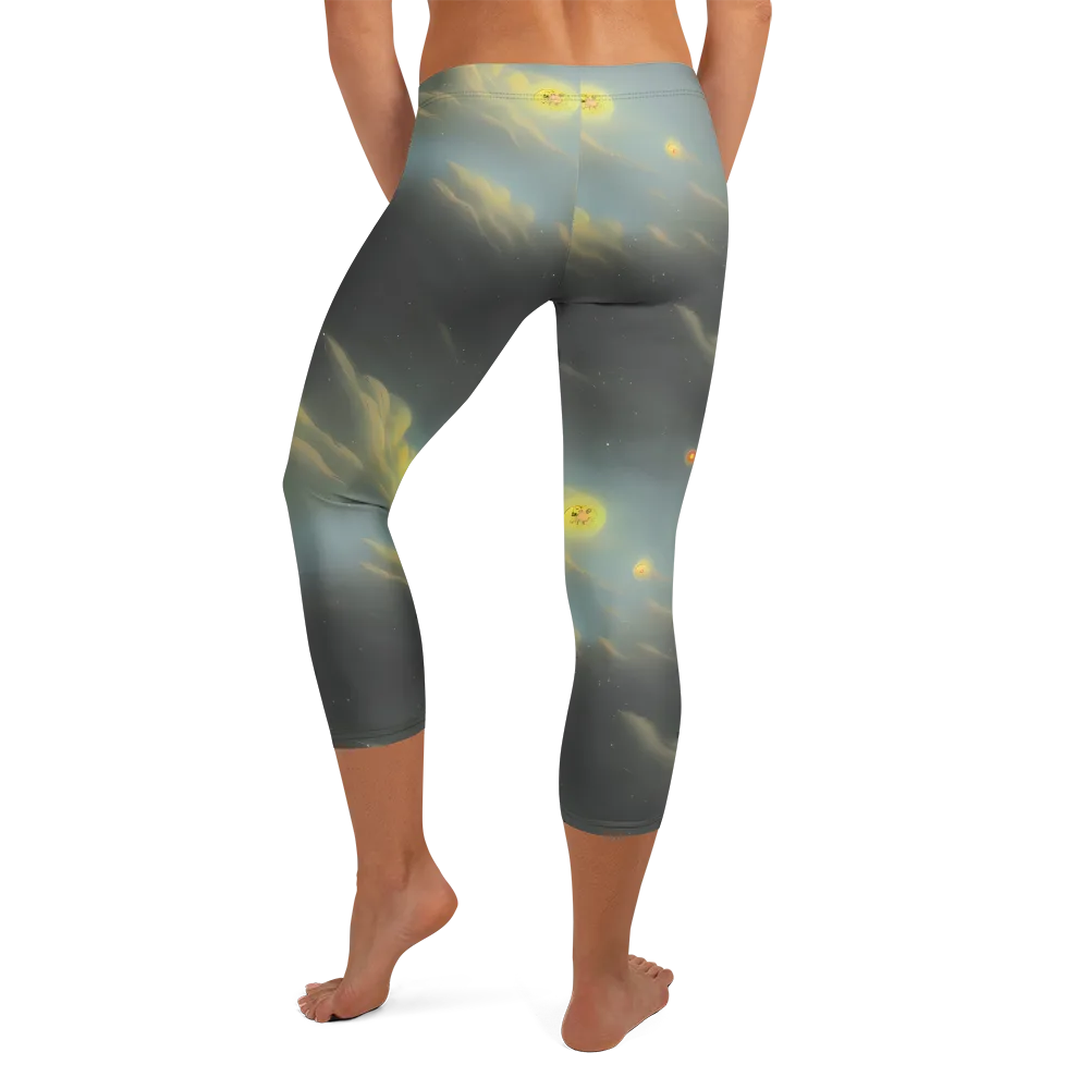 Dreamy Ascent on Capri Leggings — Back