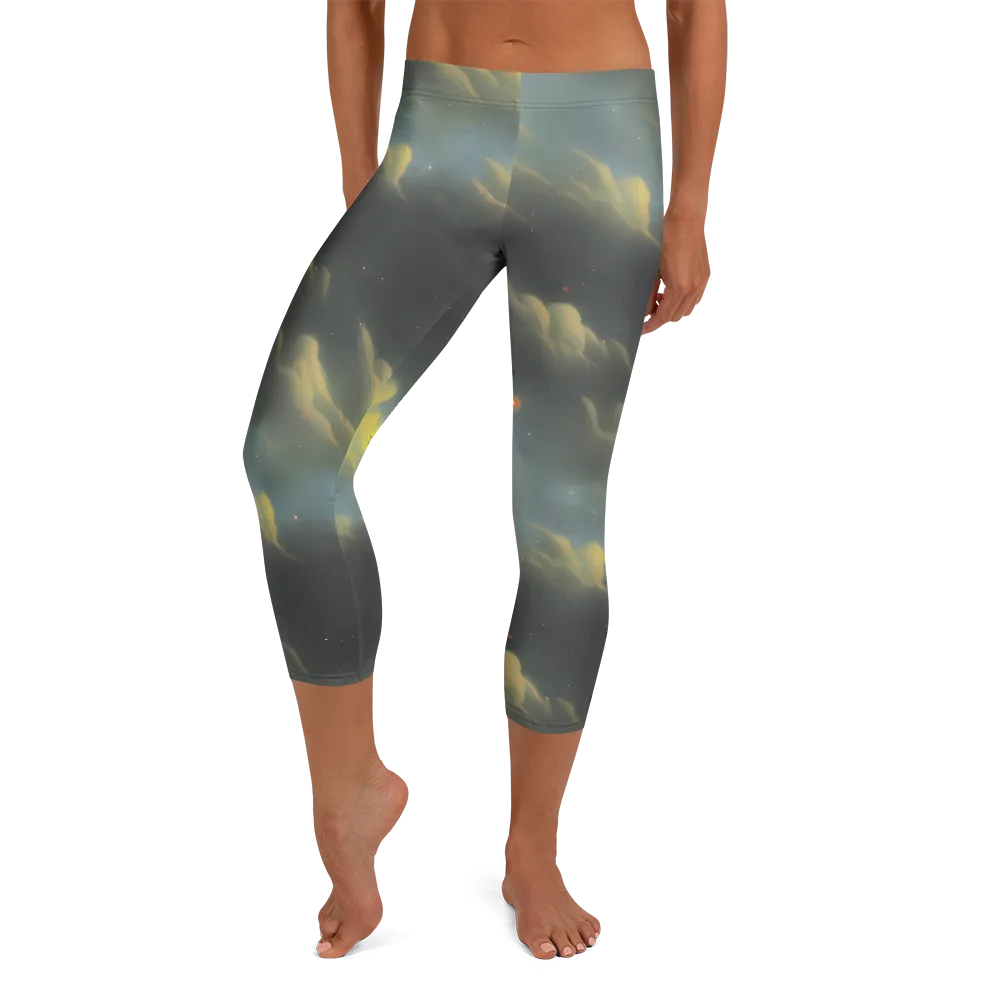 Dreamy Ascent on Capri Leggings — Front