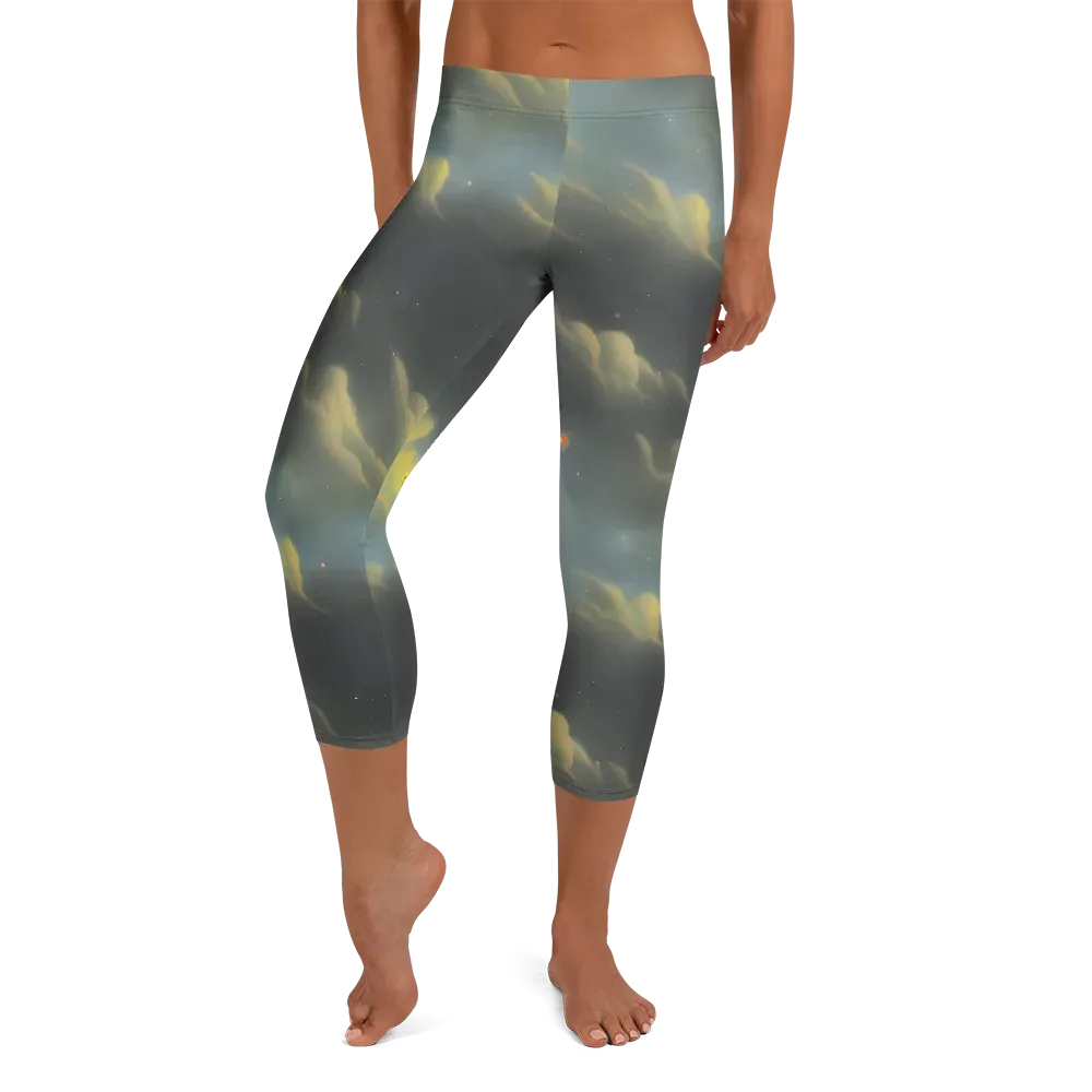 Dreamy Ascent on Capri Leggings — Front