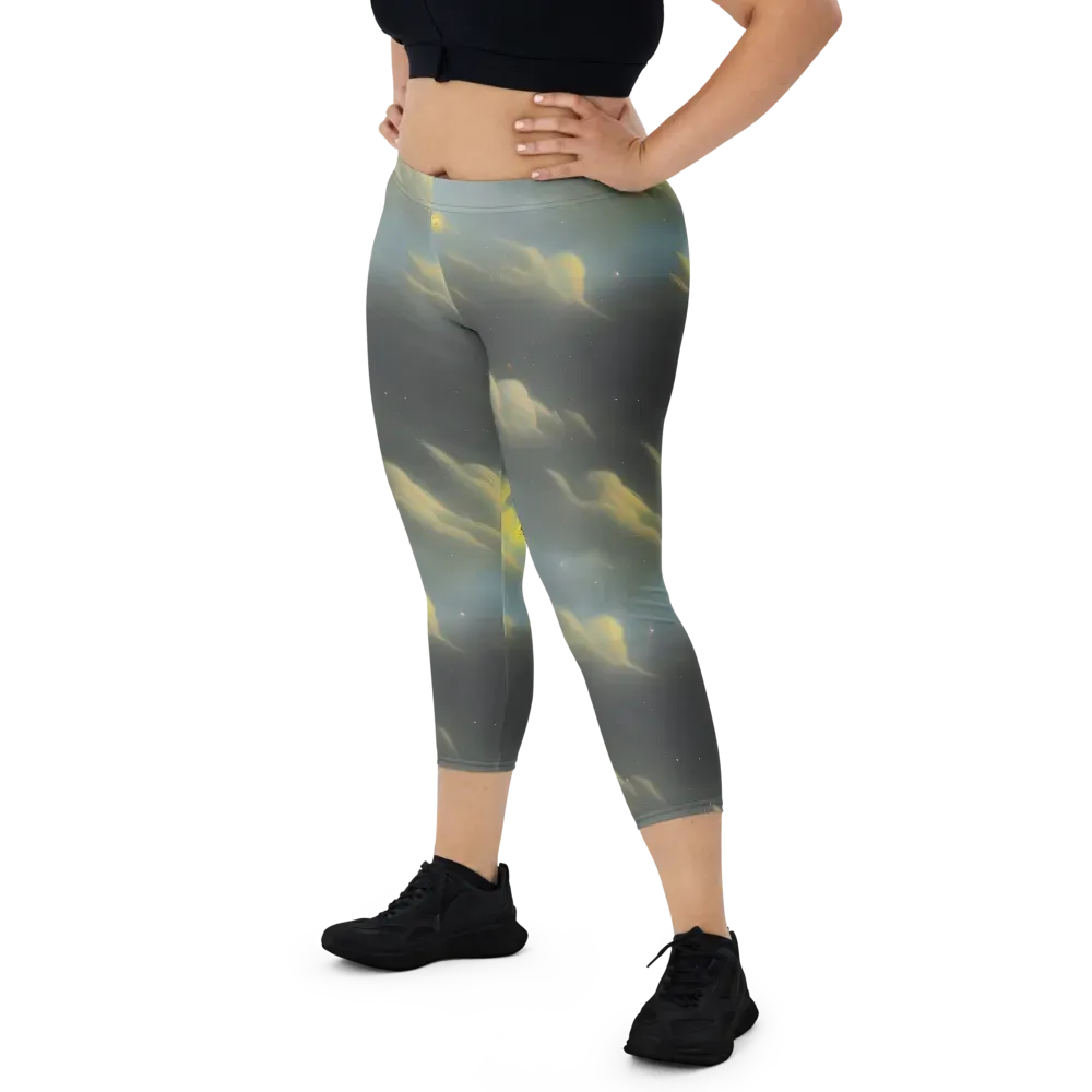 Dreamy Ascent on Capri Leggings — Front
