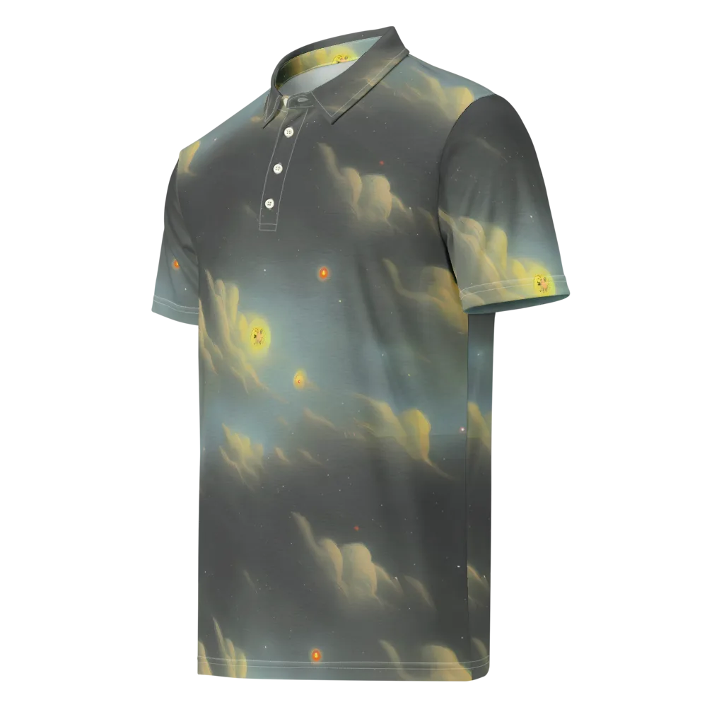 Dreamy Ascent on Men's Slim Fit Polo Shirt — Left Front