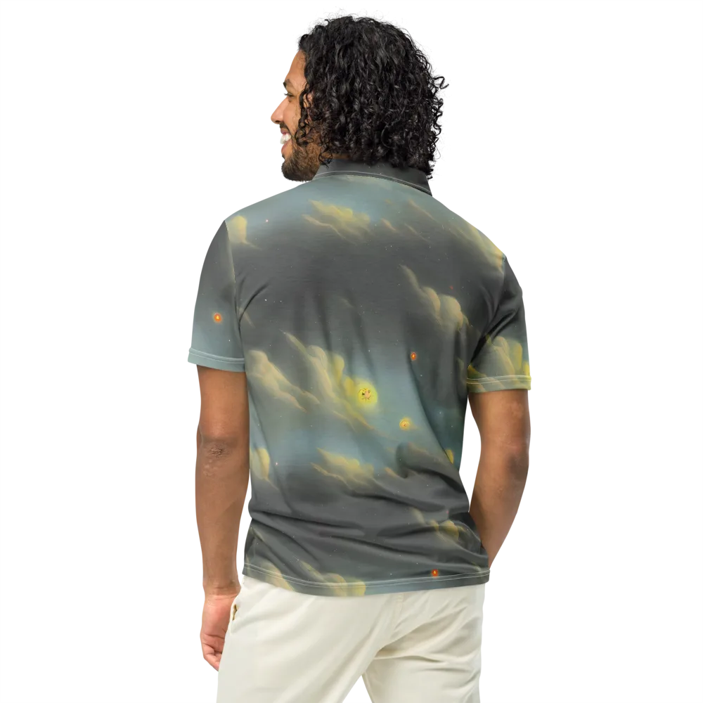 Dreamy Ascent on Men's Slim Fit Polo Shirt — Back