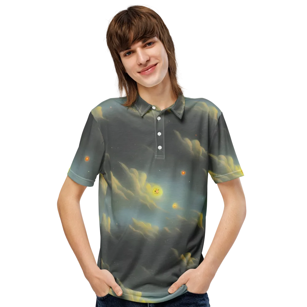Dreamy Ascent on Men's Slim Fit Polo Shirt — Front