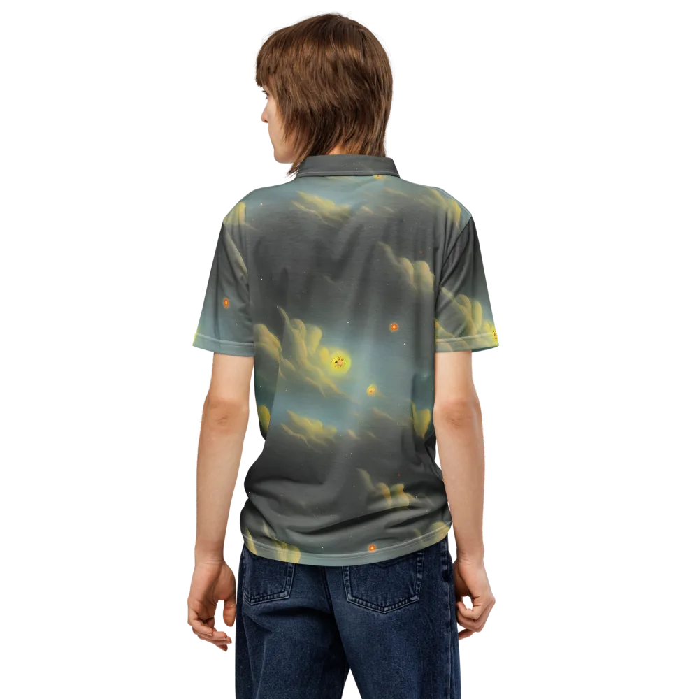 Dreamy Ascent on Men's Slim Fit Polo Shirt — Back