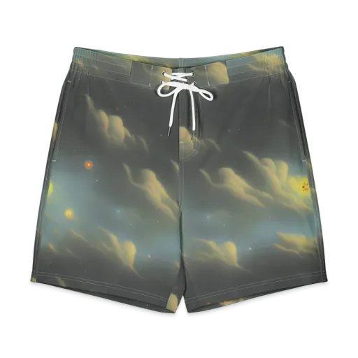 Dreamy Ascent on a Men's Board Shorts