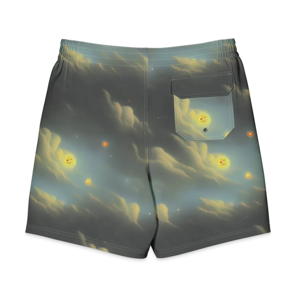 Dreamy Ascent on Men's Board Shorts — Back