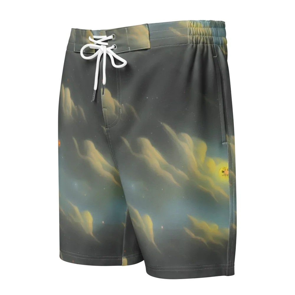 Dreamy Ascent on Men's Board Shorts — Front