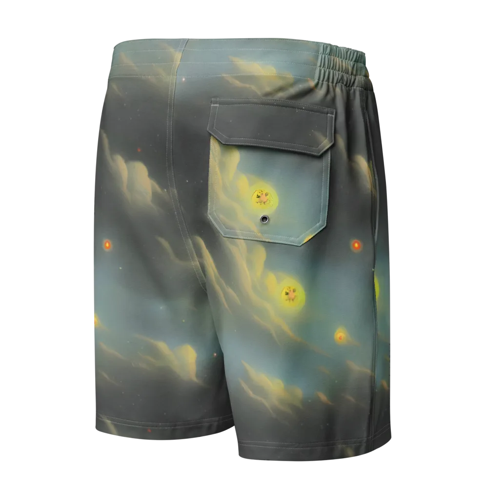Dreamy Ascent on Men's Board Shorts — Back