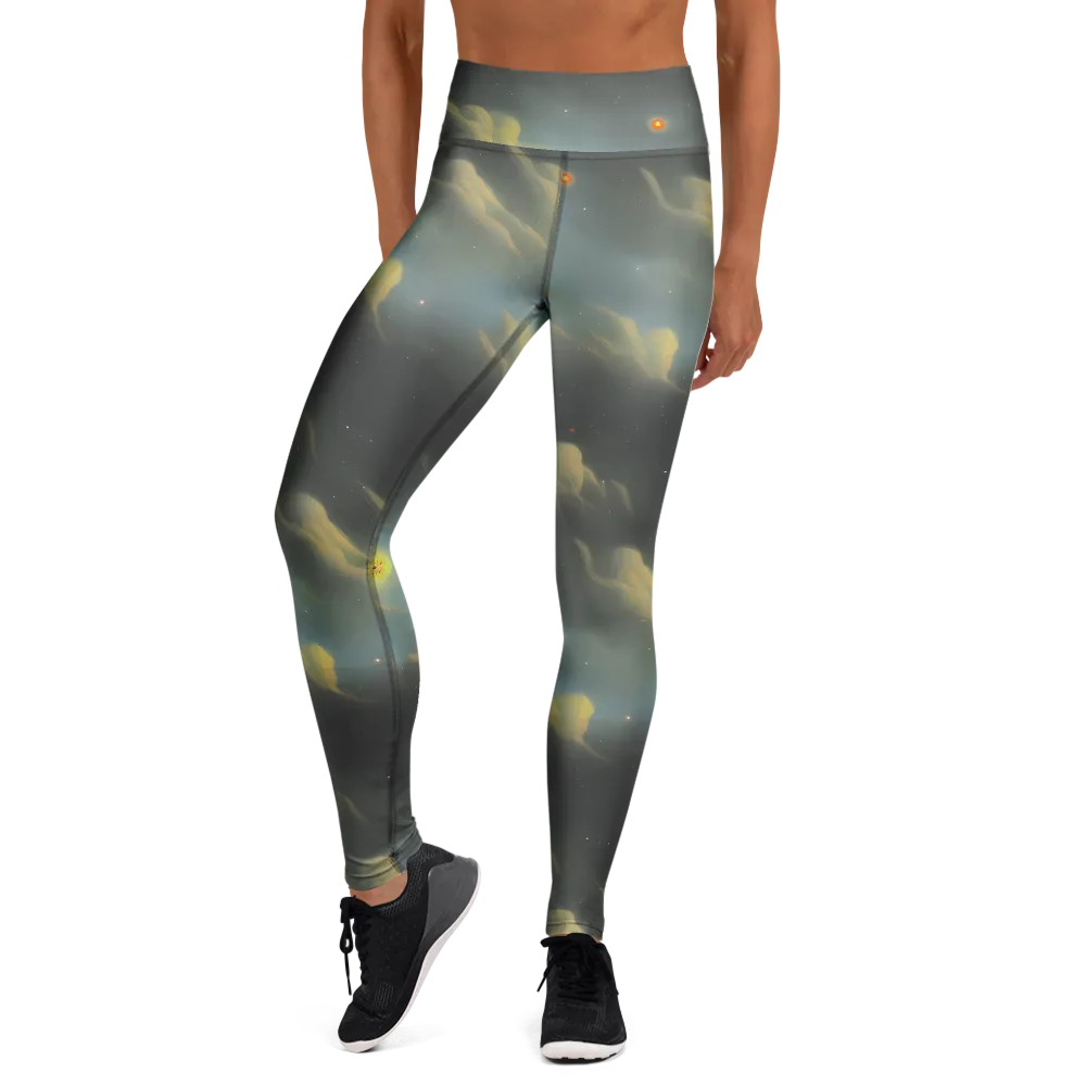 Dreamy Ascent on Yoga Leggings — Front