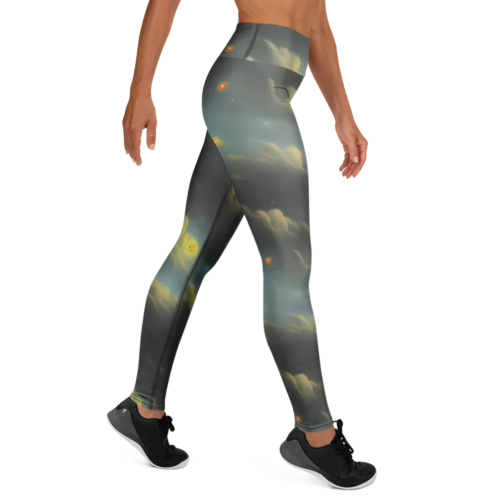 Dreamy Ascent on Yoga Leggings — Right