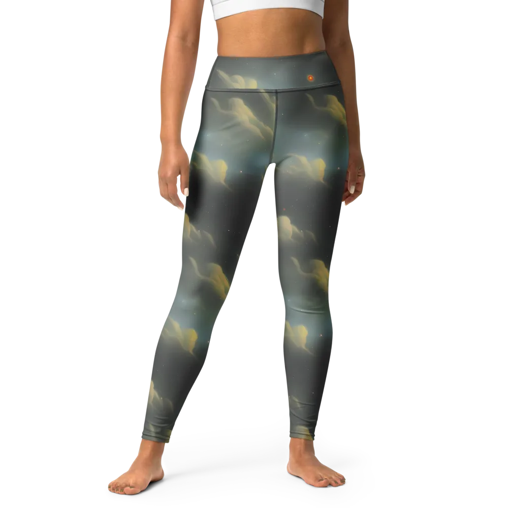 Dreamy Ascent on Yoga Leggings — Front