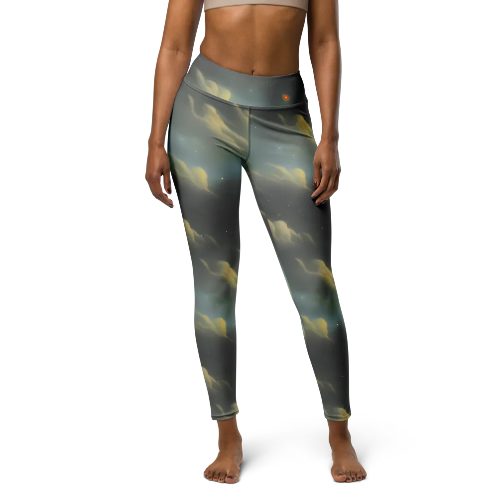 Dreamy Ascent on Yoga Leggings — Front