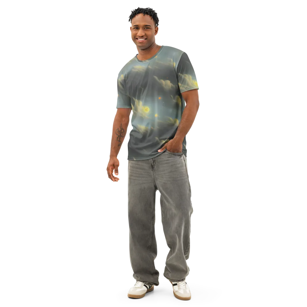 Dreamy Ascent on Men's Cotton Crew Neck T-Shirt — Front