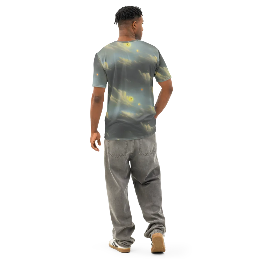 Dreamy Ascent on Men's Cotton Crew Neck T-Shirt — Back