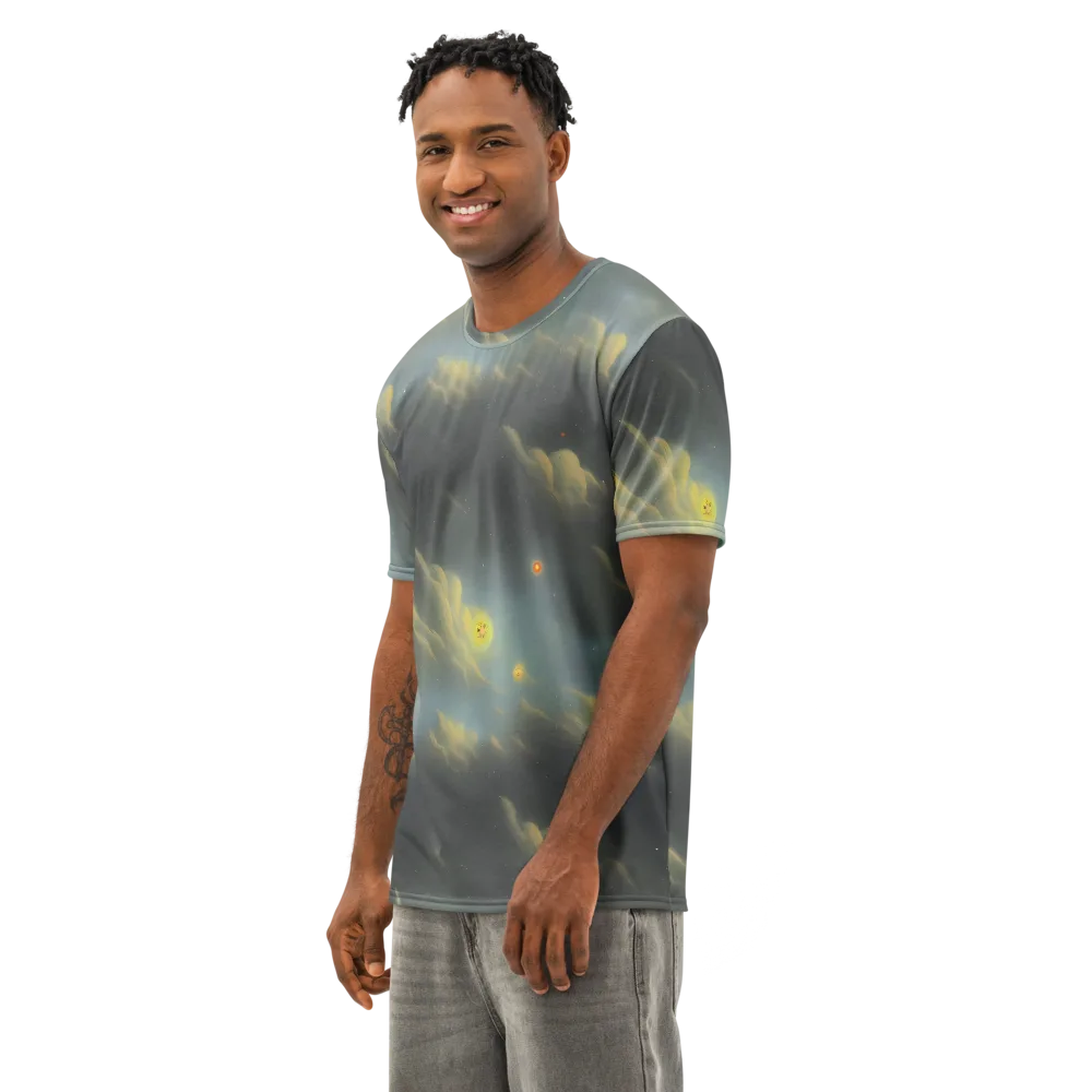 Dreamy Ascent on Men's Cotton Crew Neck T-Shirt — Left Front
