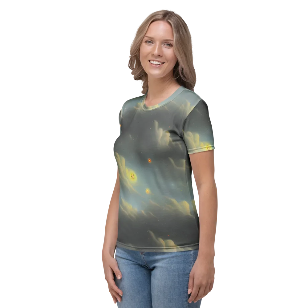 Dreamy Ascent on Women's Crew Neck T-Shirt — Left