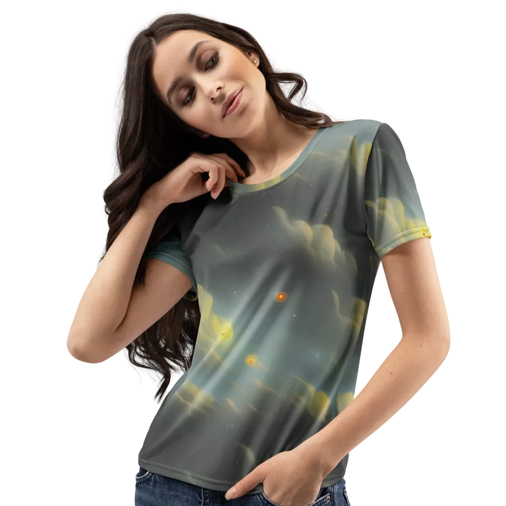 Dreamy Ascent on Women's Crew Neck T-Shirt — Left Front