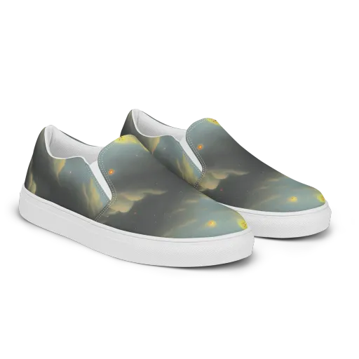 Dreamy Ascent on a Men's Slip-On Canvas Shoes