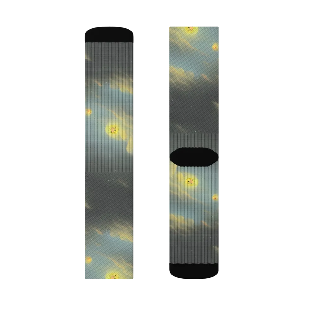 Dreamy Ascent on Socks — Right Sock