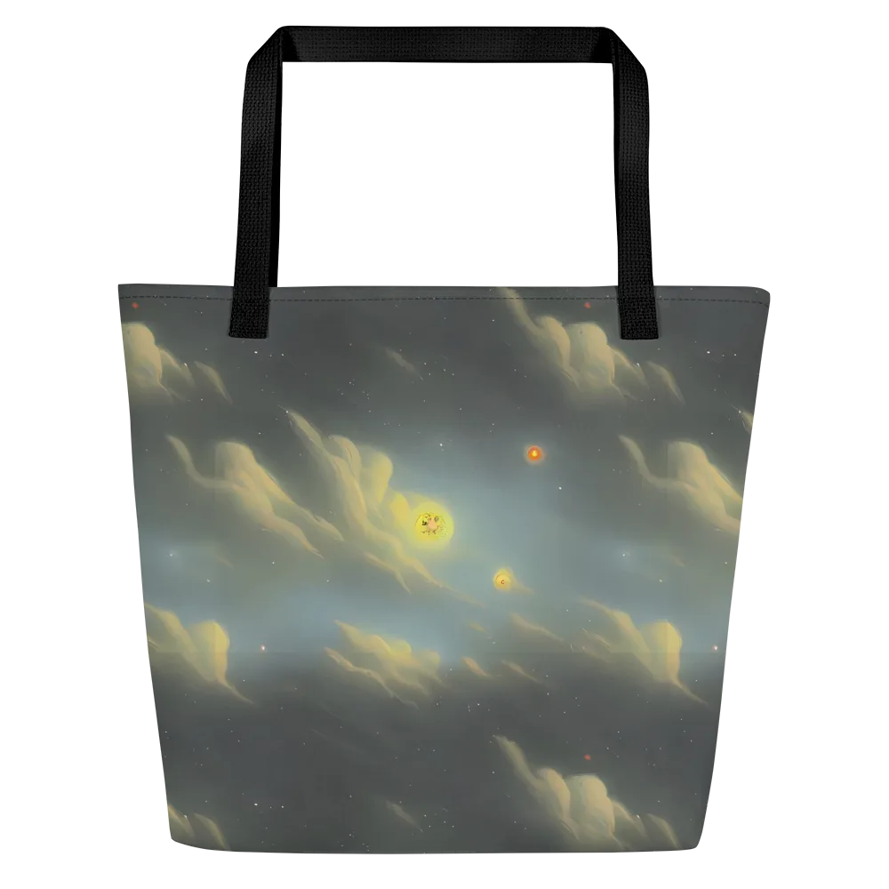 Dreamy Ascent on Large Tote Bag W/ Pocket — Front