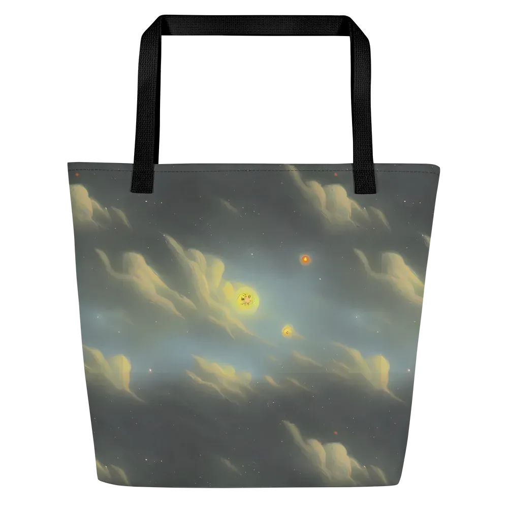 Dreamy Ascent on Large Tote Bag W/ Pocket — Front