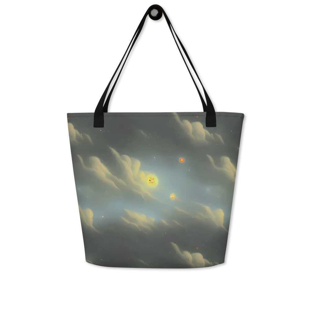 Dreamy Ascent on Large Tote Bag W/ Pocket — Front