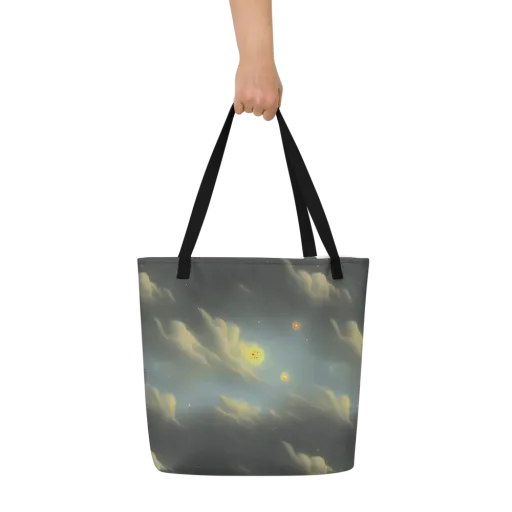Dreamy Ascent on a Large Tote Bag W/ Pocket