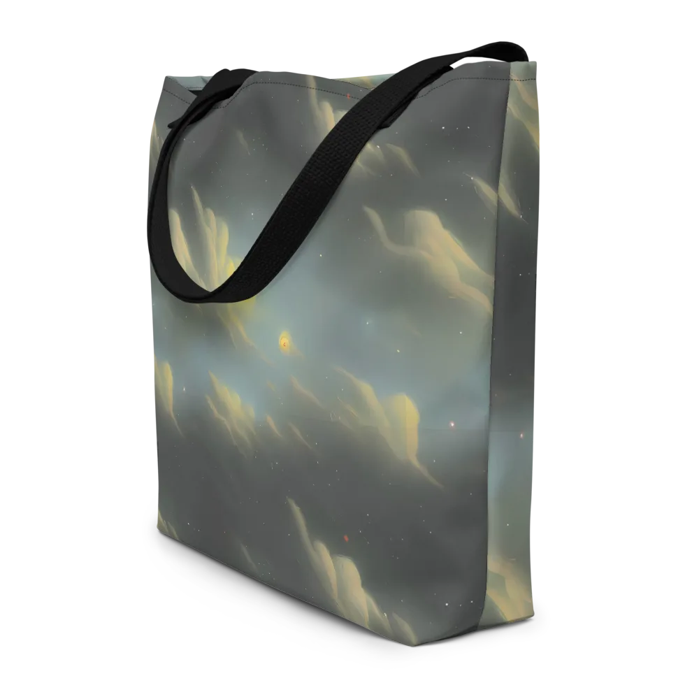 Dreamy Ascent on Large Tote Bag W/ Pocket — Front