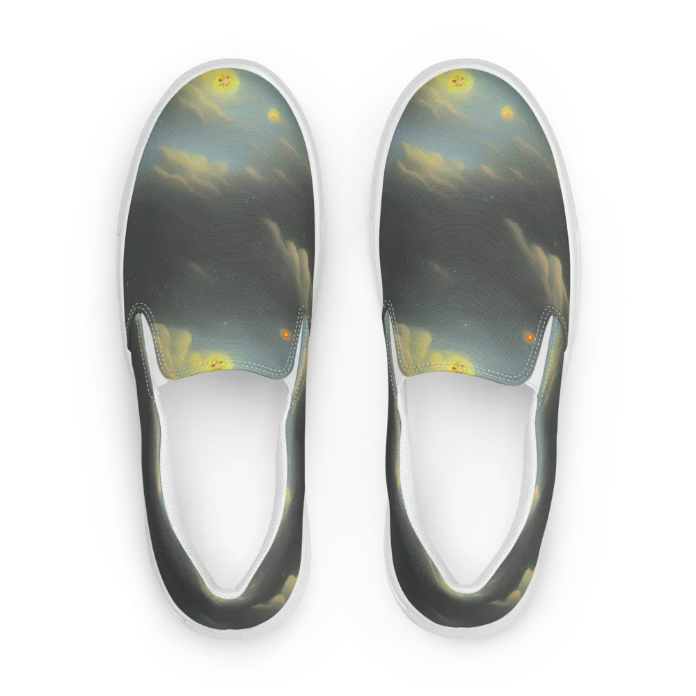 Dreamy Ascent on Women's Slip-On Canvas Shoes — Front