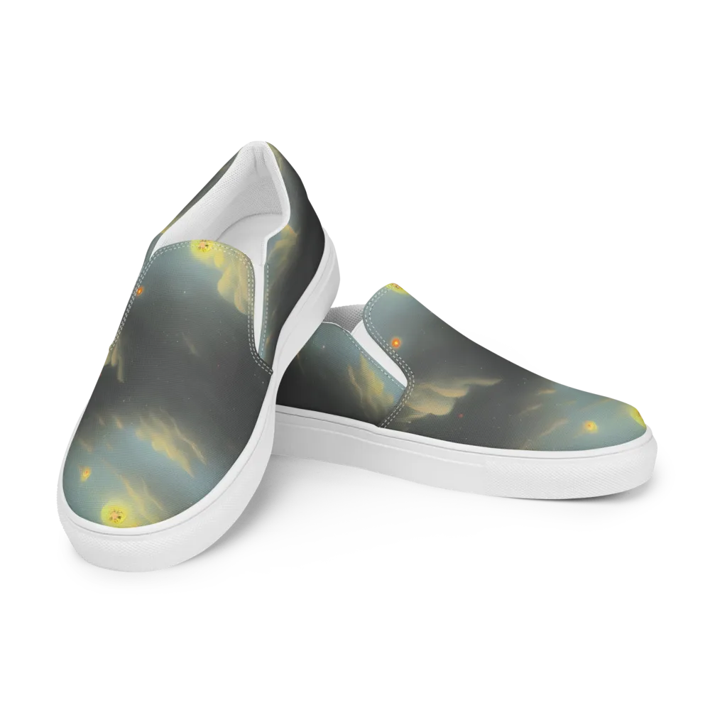 Dreamy Ascent on Women's Slip-On Canvas Shoes — Left Front