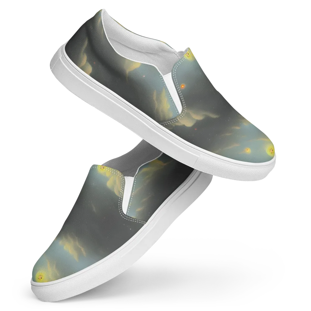Dreamy Ascent on Women's Slip-On Canvas Shoes — Front
