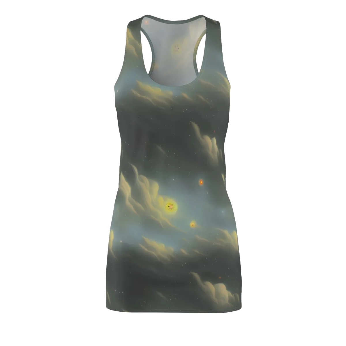 Dreamy Ascent on Racerback Dress — Front