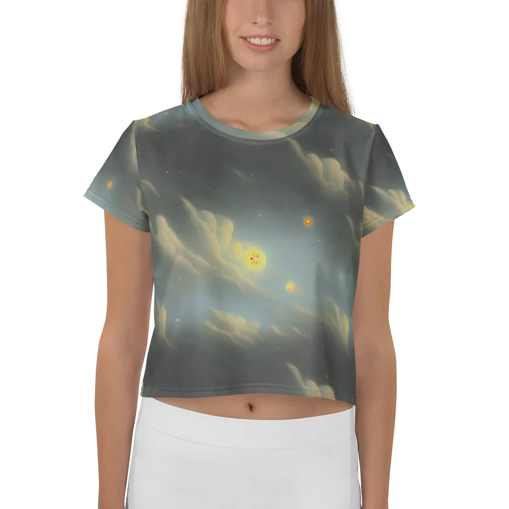 Dreamy Ascent on Crop Tee — Front