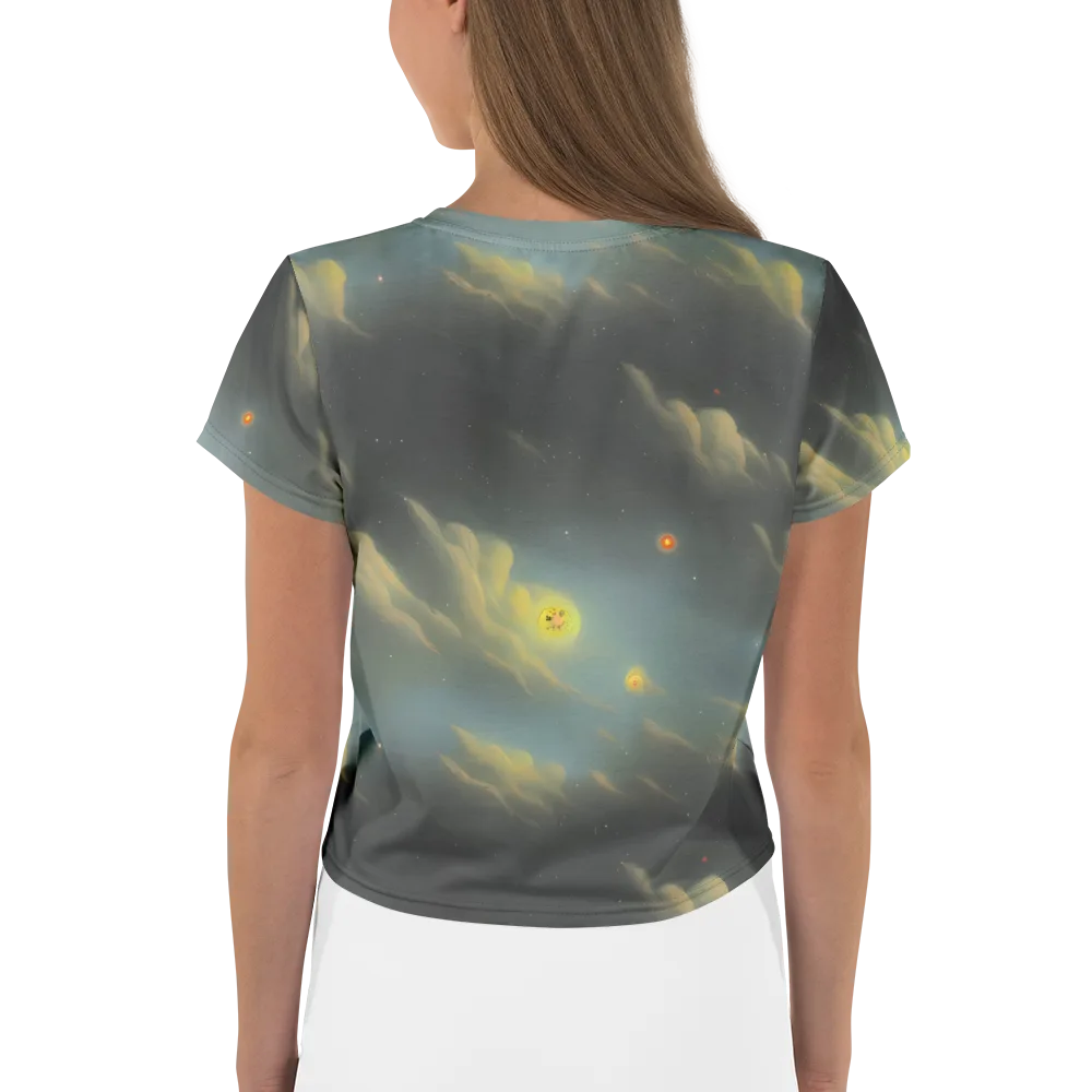 Dreamy Ascent on Crop Tee — Back