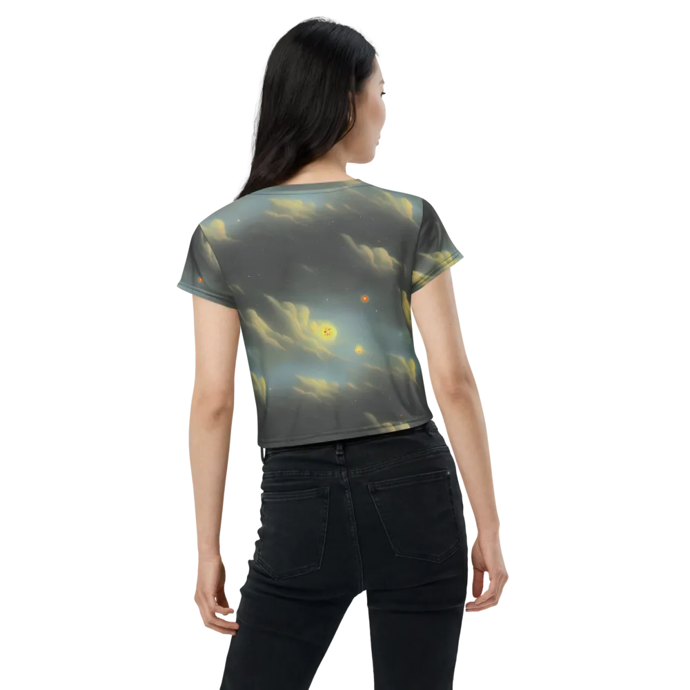 Dreamy Ascent on Crop Tee — Back