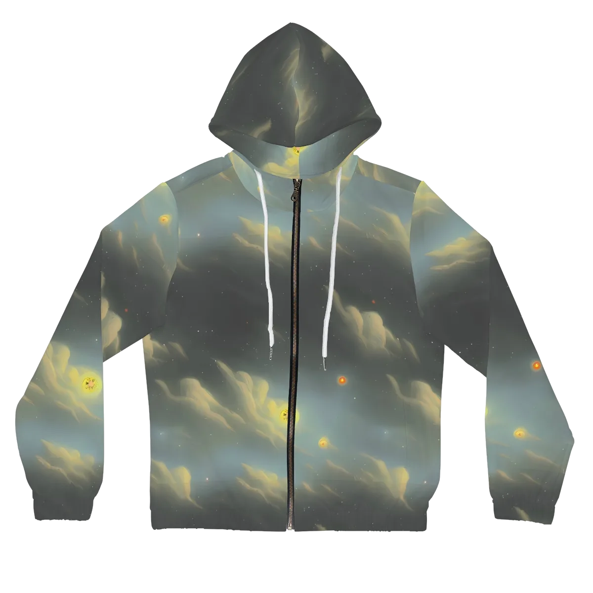 Dreamy Ascent on Women's Full-Zip Hoodie — Front