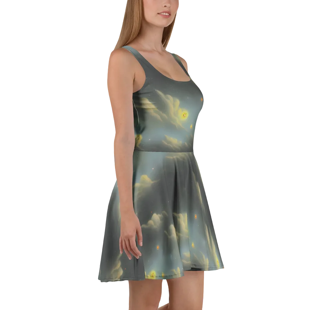 Dreamy Ascent on Skater Dress — Right