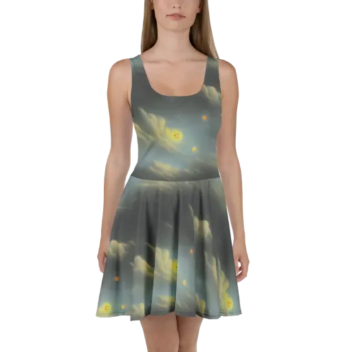 Dreamy Ascent on a Skater Dress