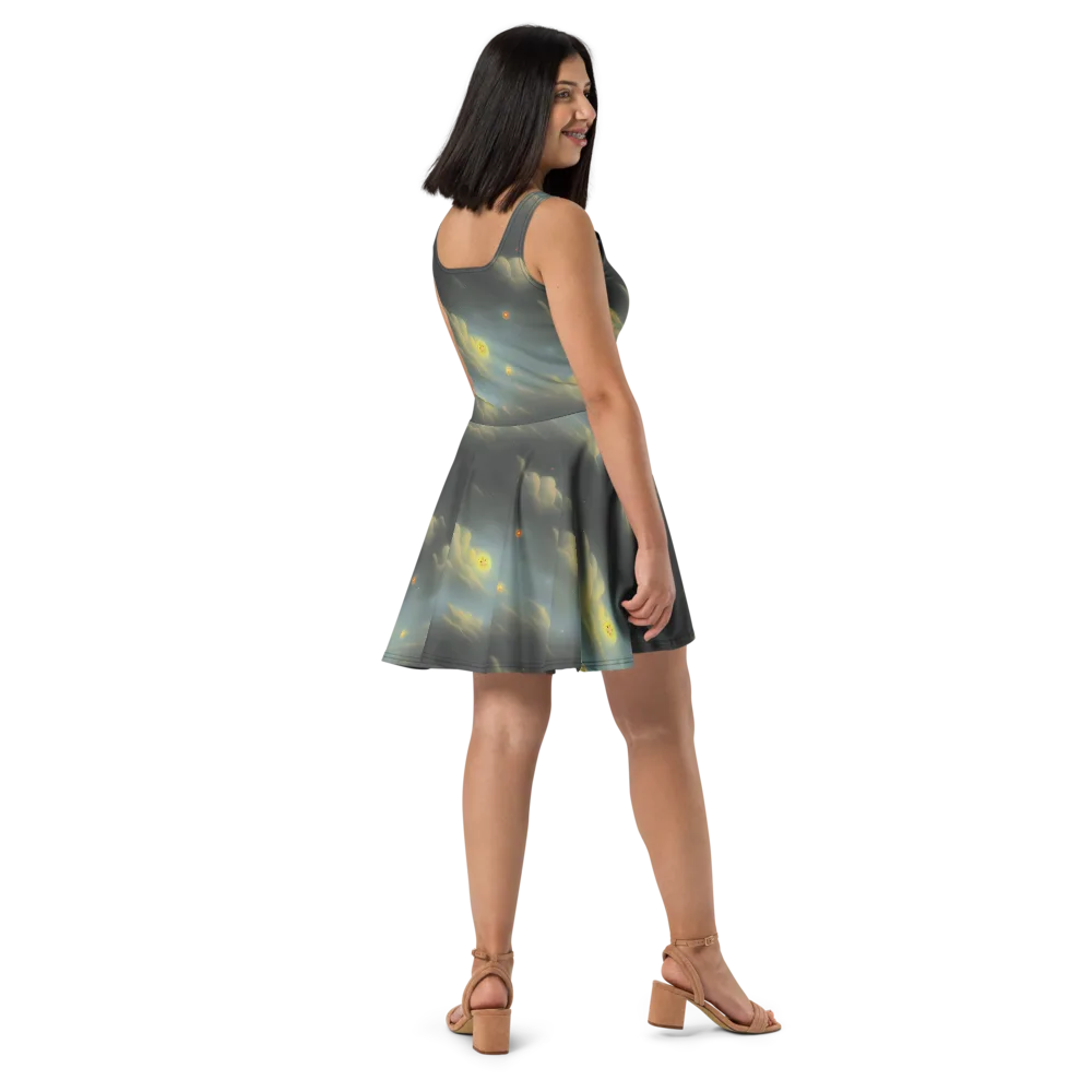 Dreamy Ascent on Skater Dress — Right