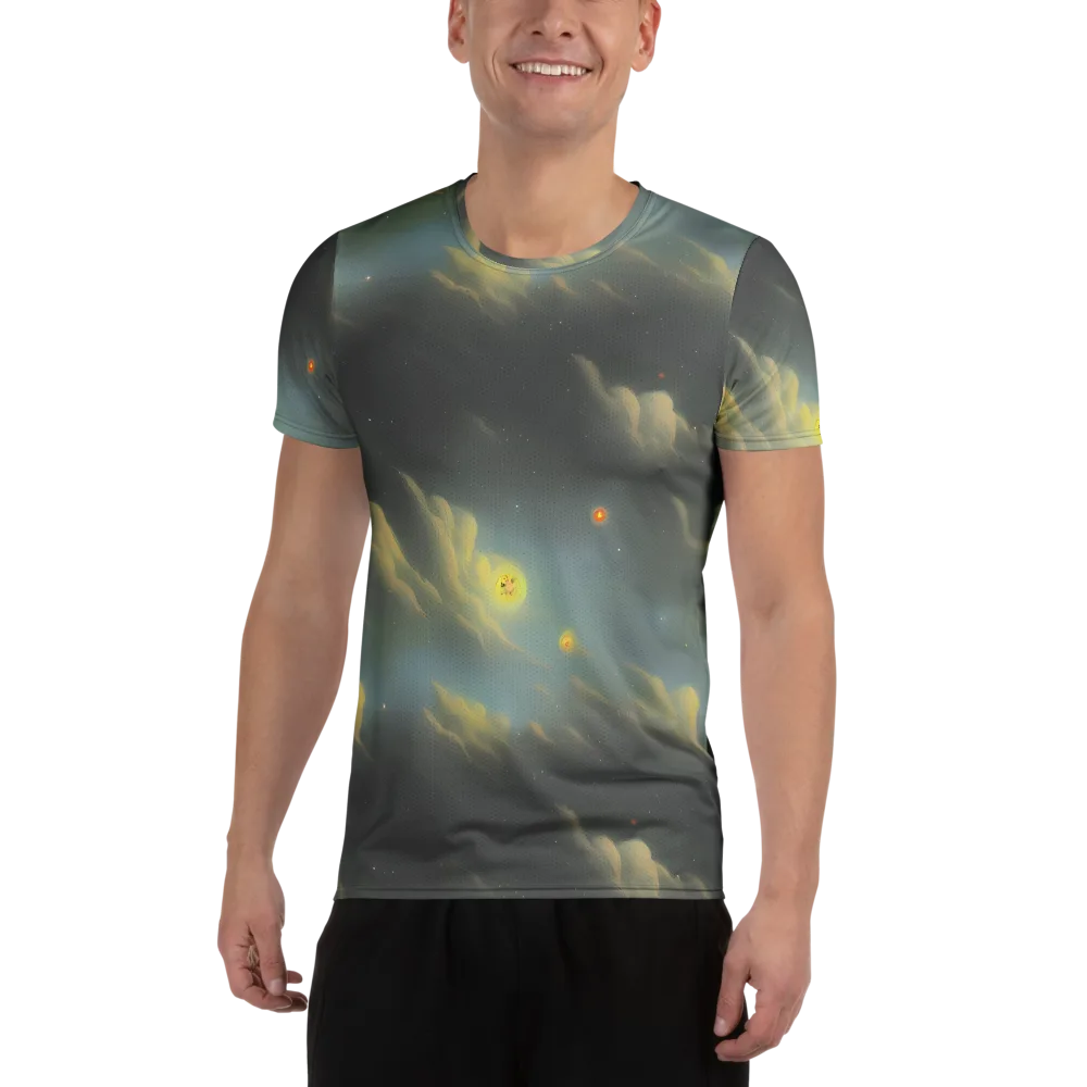 Dreamy Ascent on Men's Athletic T-Shirt — Front