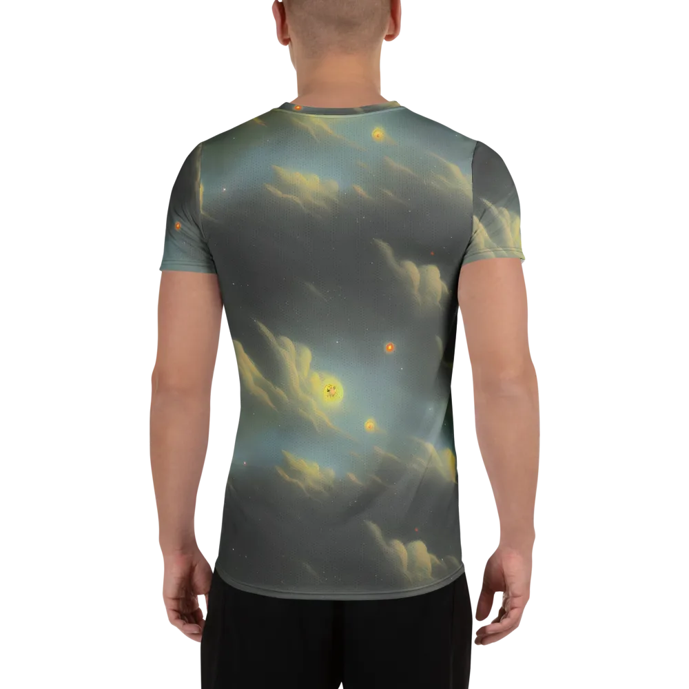 Dreamy Ascent on Men's Athletic T-Shirt — Back
