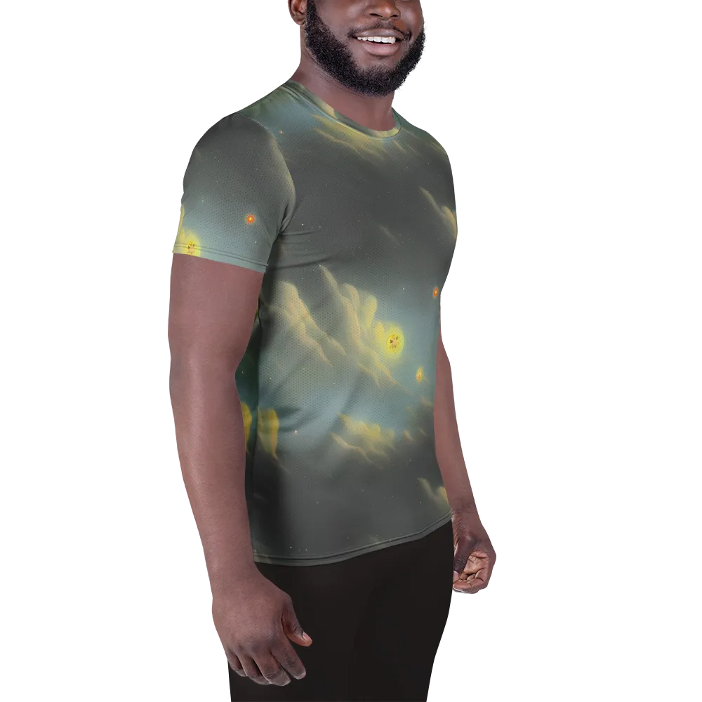 Dreamy Ascent on Men's Athletic T-Shirt — Right