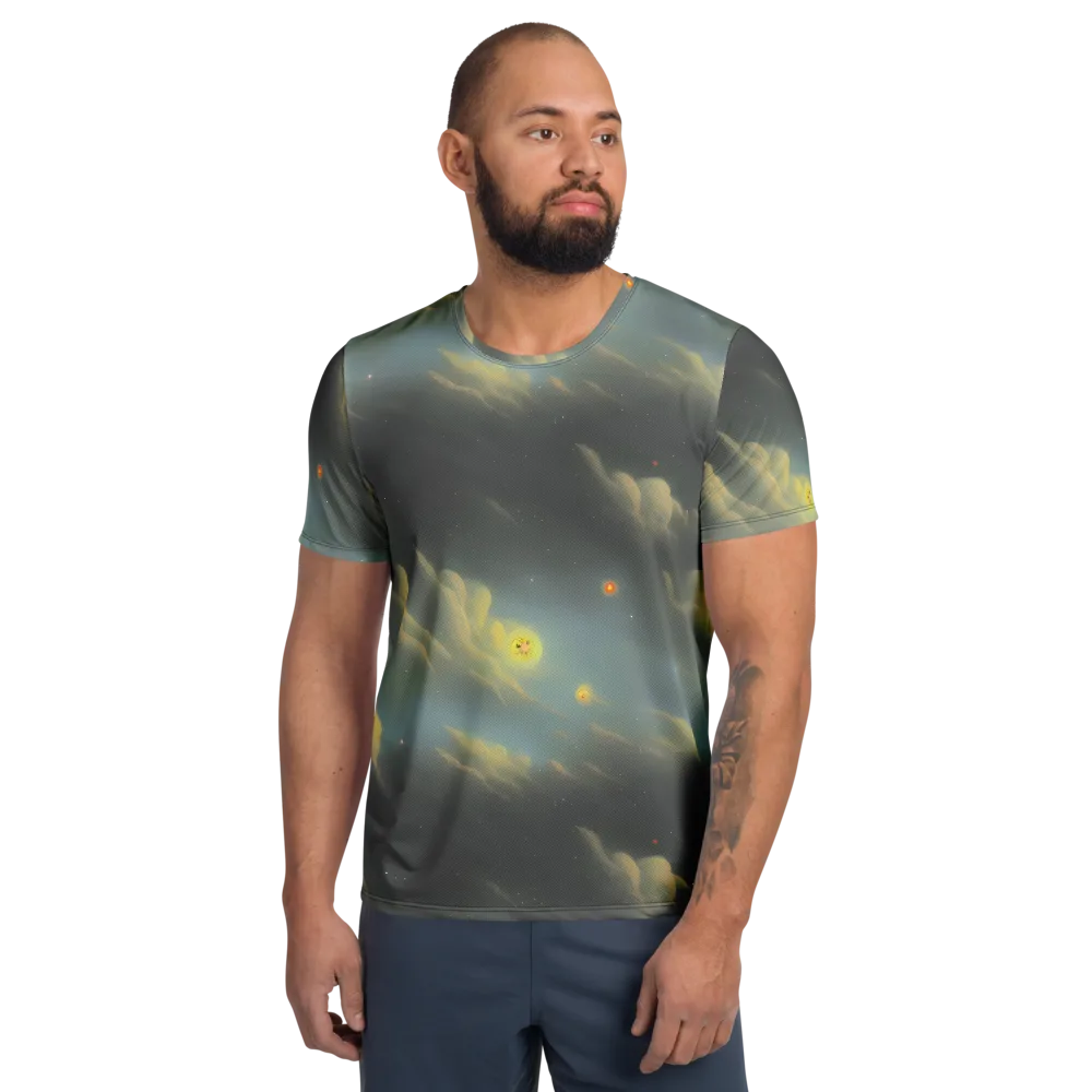 Dreamy Ascent on Men's Athletic T-Shirt — Front