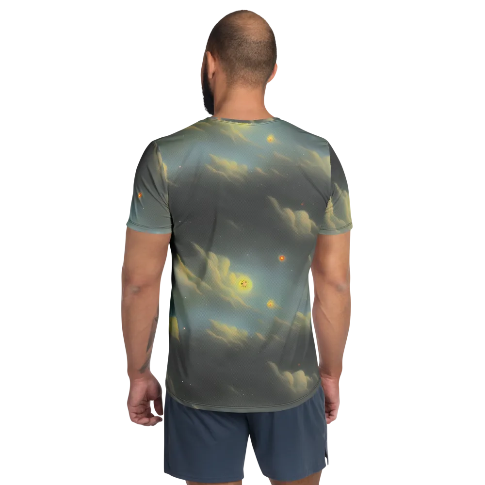 Dreamy Ascent on Men's Athletic T-Shirt — Back