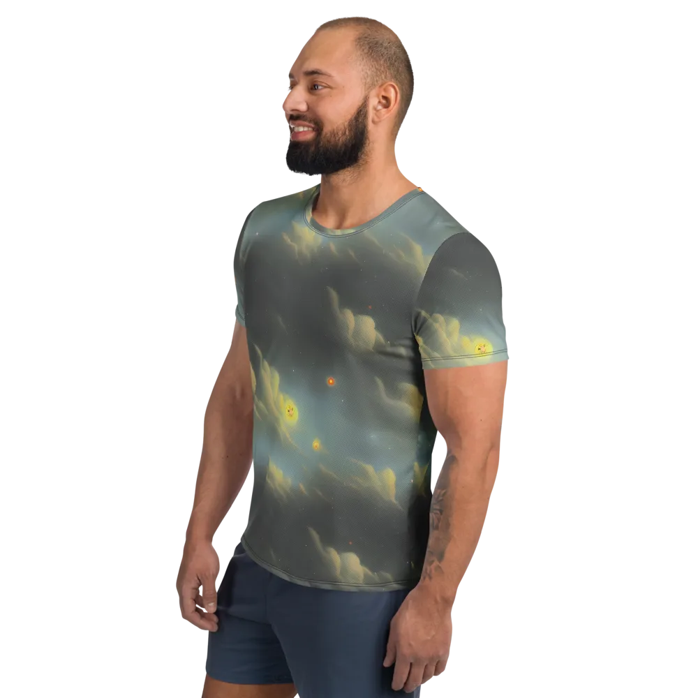Dreamy Ascent on Men's Athletic T-Shirt — Left